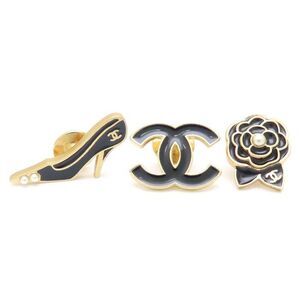 Chanel Camellia Pin Brooch Set